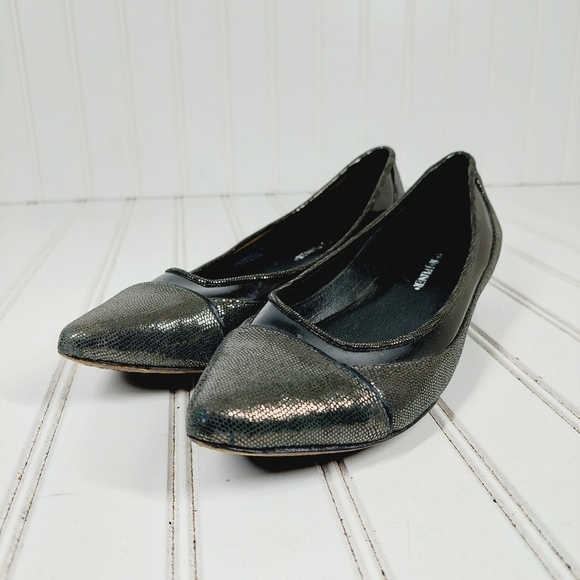 Donald J Pliner Nerina Wedge Loafer Black Ballet Slip On Flats i621 - Picture 2 of 10